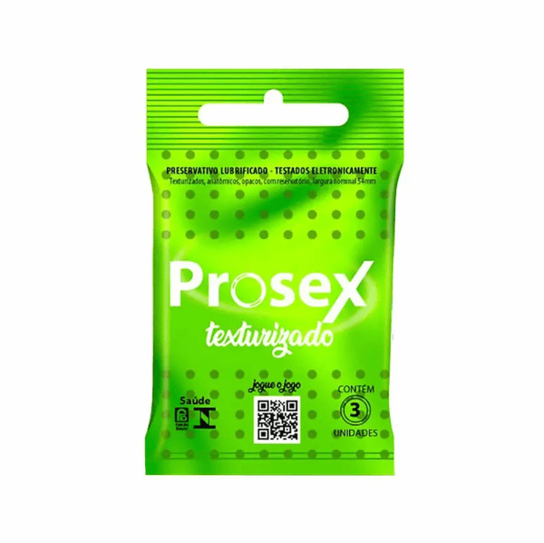 Camisinha Prosex Texturizado Premium 3 unidades